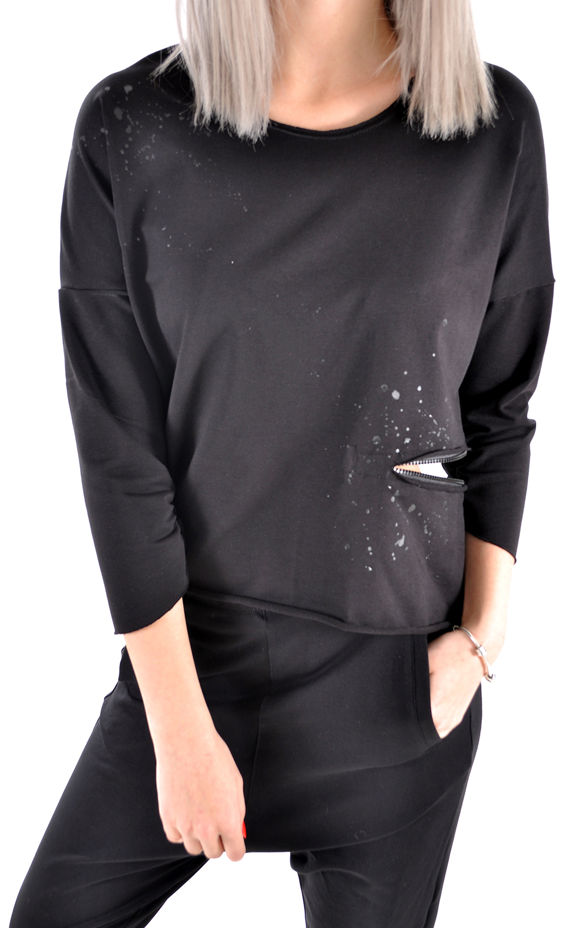 Bluza handmade in editie limitata Femei WBL2753 Bluza handmade in editie limitata WBL2753