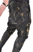 Pantaloni din denim/blug cu turul lasat, editie limitata MJL3979
