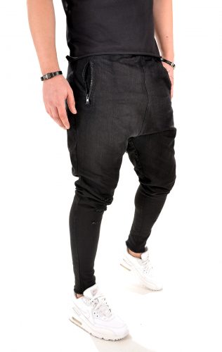Pantaloni din denim/blug cu semi-tur, editie limitata MPL3982