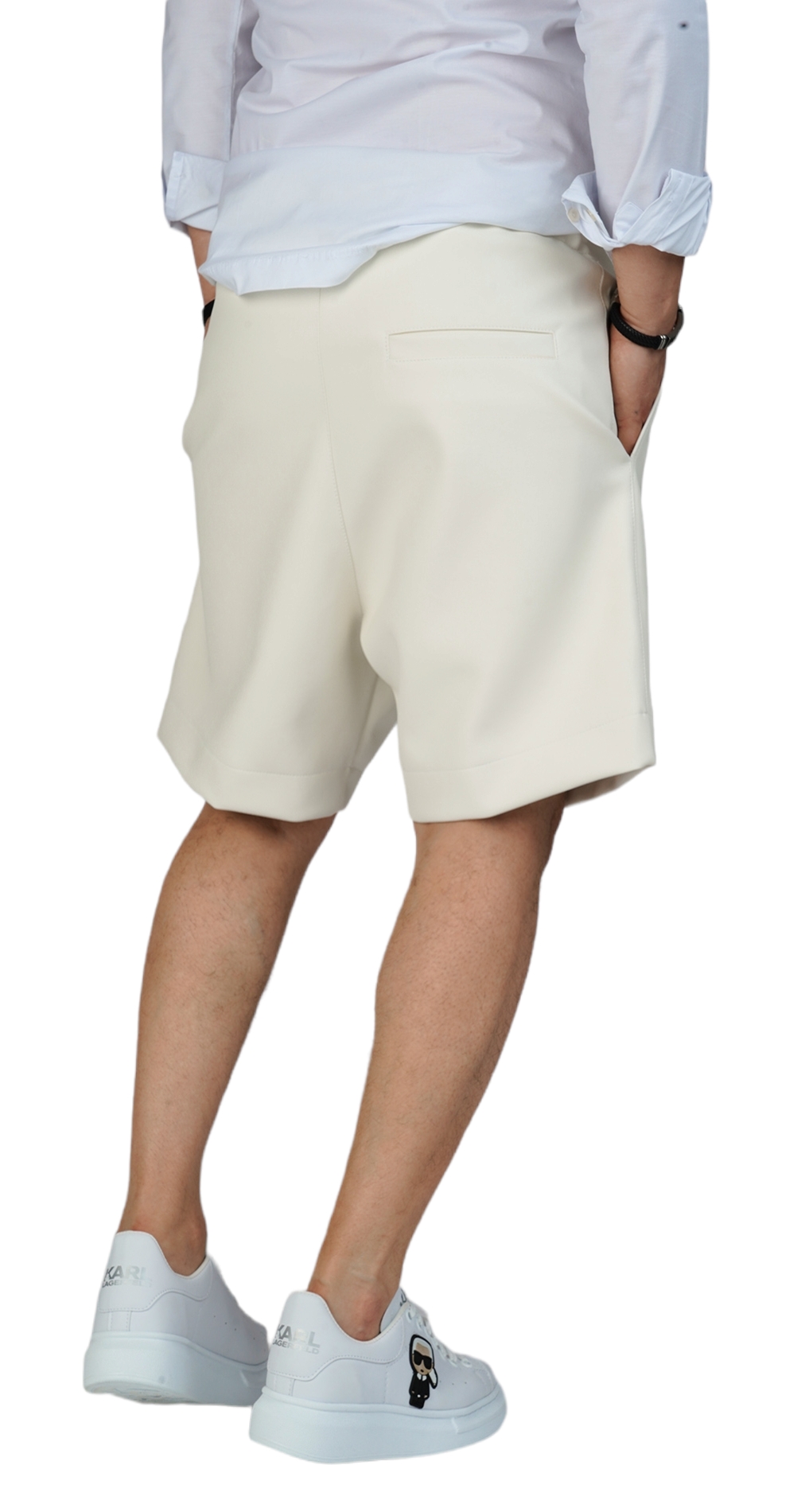 FAUX LEATHER SHORT PANTS pantaloni scurti MSL5810 FAUX LEATHER SHORT PANTS MSL5810