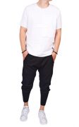 Tricou alb cu aplicatii minimal MTL6217