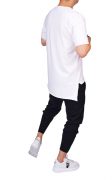 Tricou alb cu cruce alba minimal MTL6219