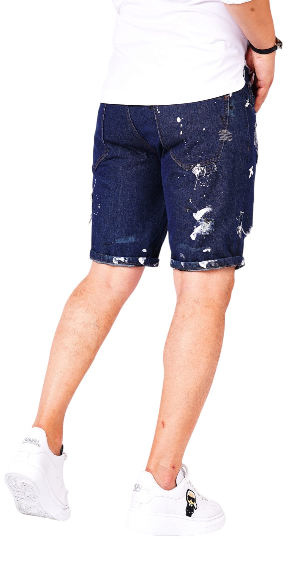 Blugi scurti - editie distressed MSL6310