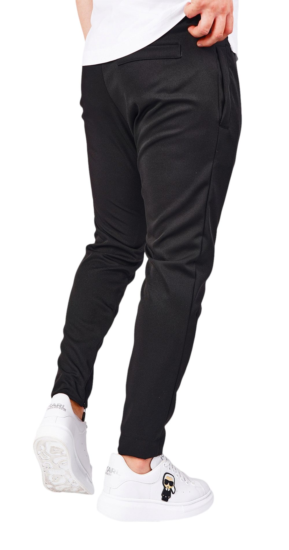 Pantaloni din stofa, cu slit diagonal MPL6405