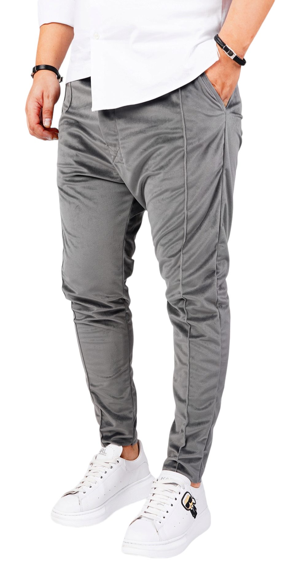 Pantaloni cu semi-tur, catifea luxury MPL6407