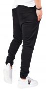 Pantaloni cu semi-tur si vipusca din fermoar negru MPL6411