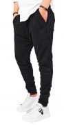 Pantaloni cu semi-tur si vipusca din fermoar negru 7-Ani MPL6411 Pantaloni cu semi-tur si vipusca din fermoar negru MPL6411