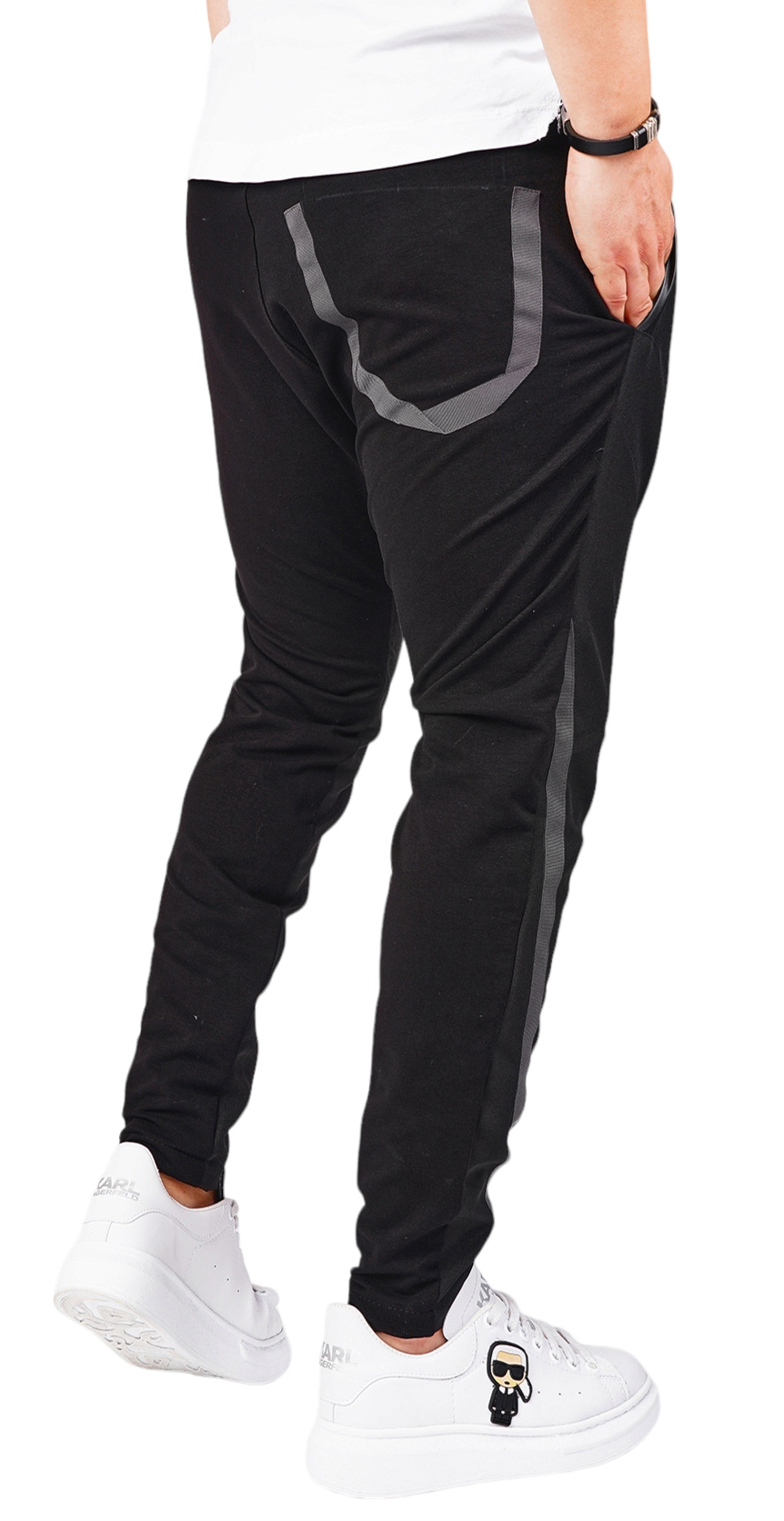 Pantaloni din stofa cu elemente speciale pantaloni MPL6417 Pantaloni din stofa cu elemente speciale MPL6417