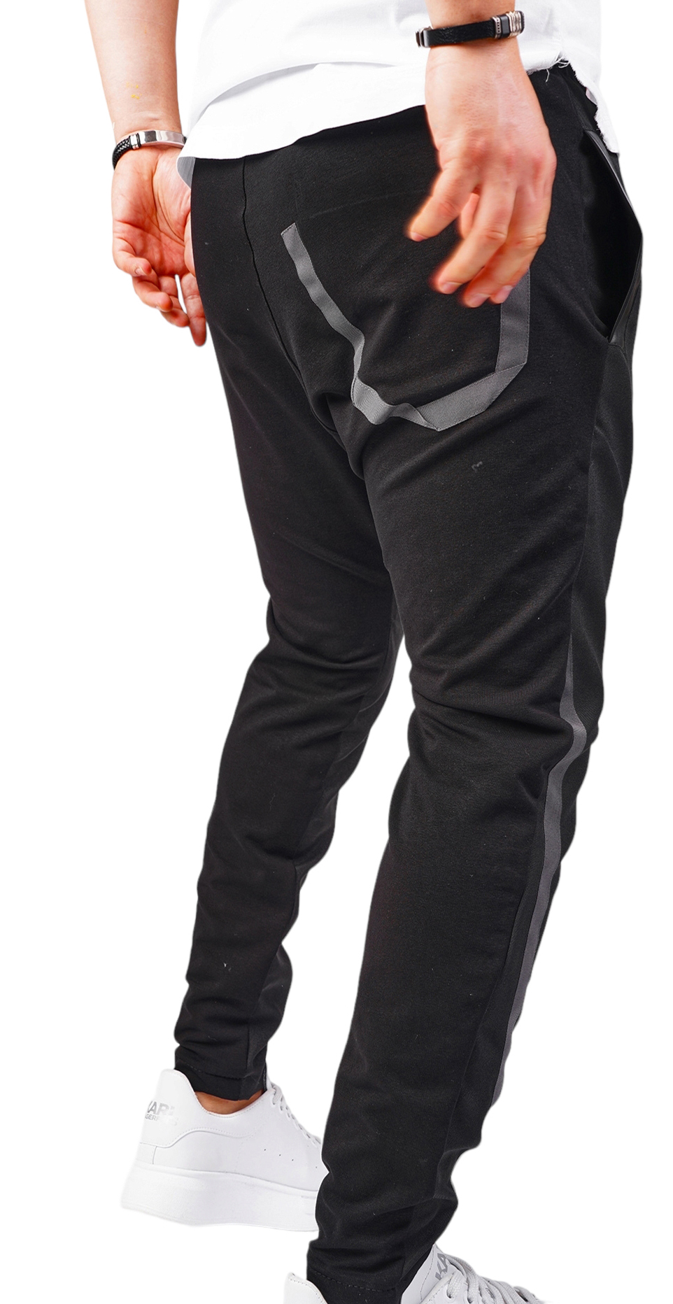 Pantaloni din stofa cu elemente speciale pantaloni MPL6417 Pantaloni din stofa cu elemente speciale MPL6417