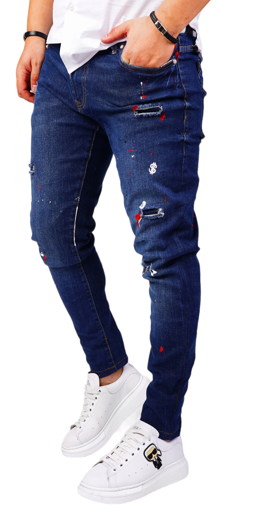 Blugi handmade, editie limitata jeans MJL6421 Blugi handmade, editie limitata MJL6421