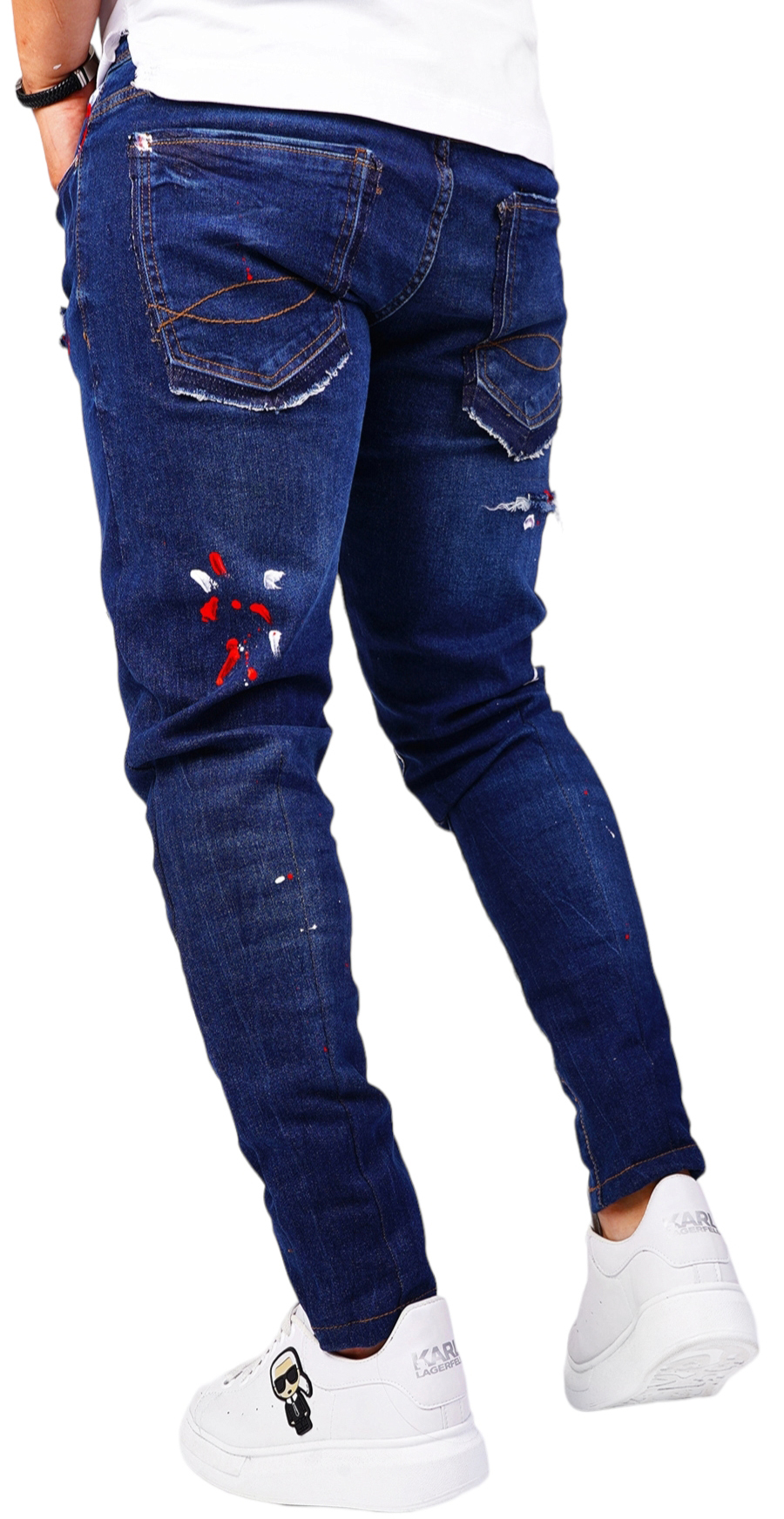 Blugi handmade, editie limitata jeans MJL6421 Blugi handmade, editie limitata MJL6421