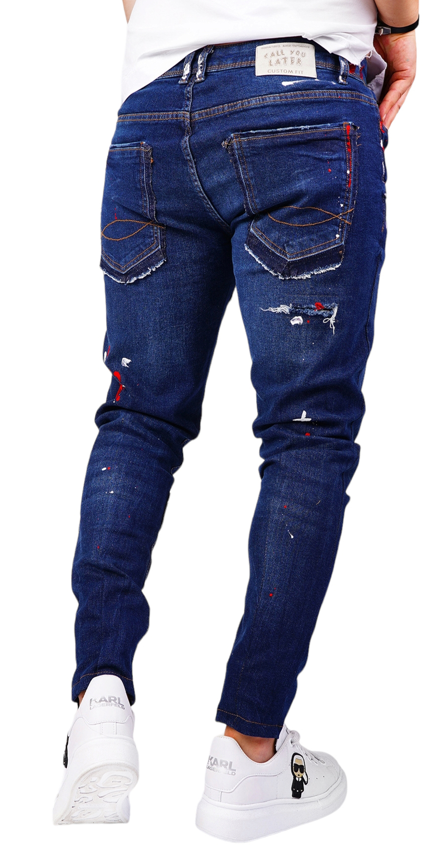 Blugi handmade, editie limitata jeans MJL6421 Blugi handmade, editie limitata MJL6421