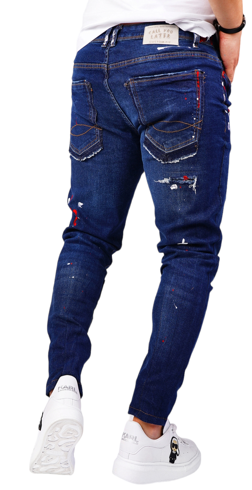 Blugi handmade, editie limitata jeans MJL6421 Blugi handmade, editie limitata MJL6421