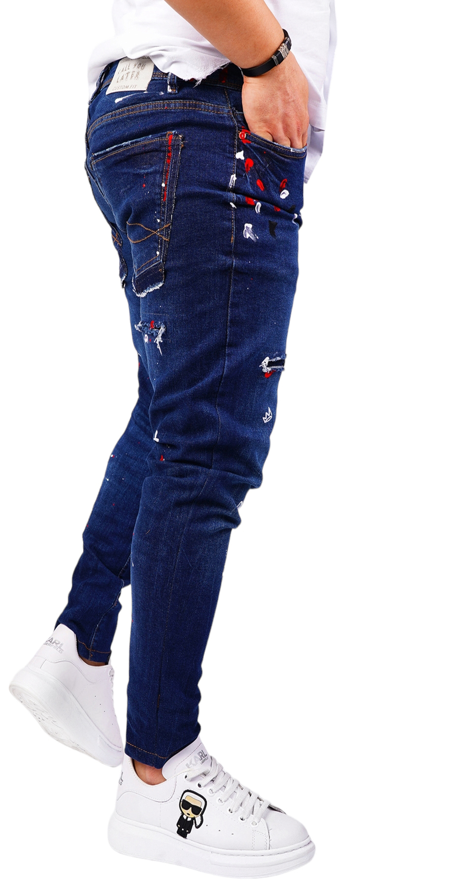 Blugi handmade, editie limitata jeans MJL6421 Blugi handmade, editie limitata MJL6421