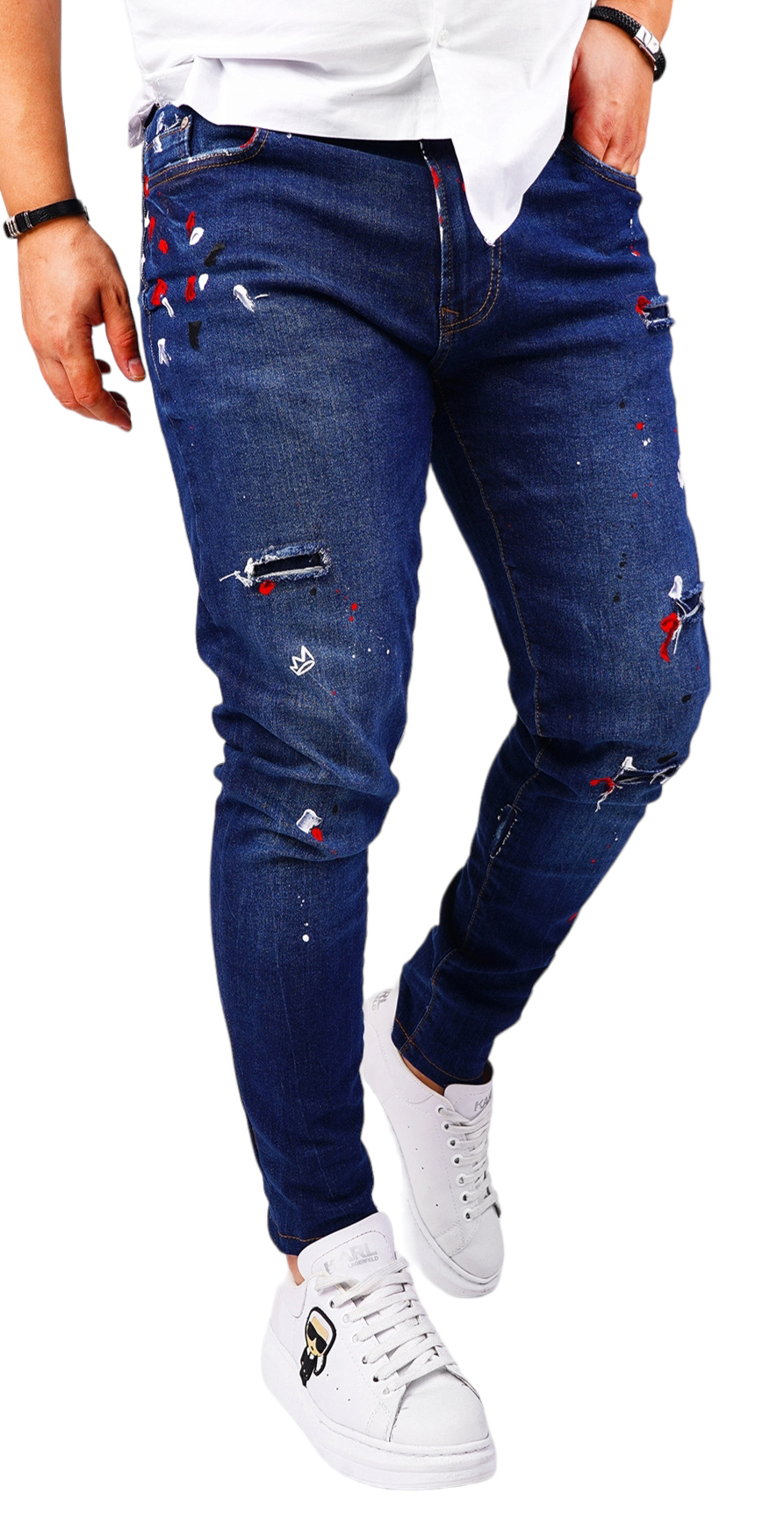 Blugi handmade, editie limitata jeans MJL6421 Blugi handmade, editie limitata MJL6421