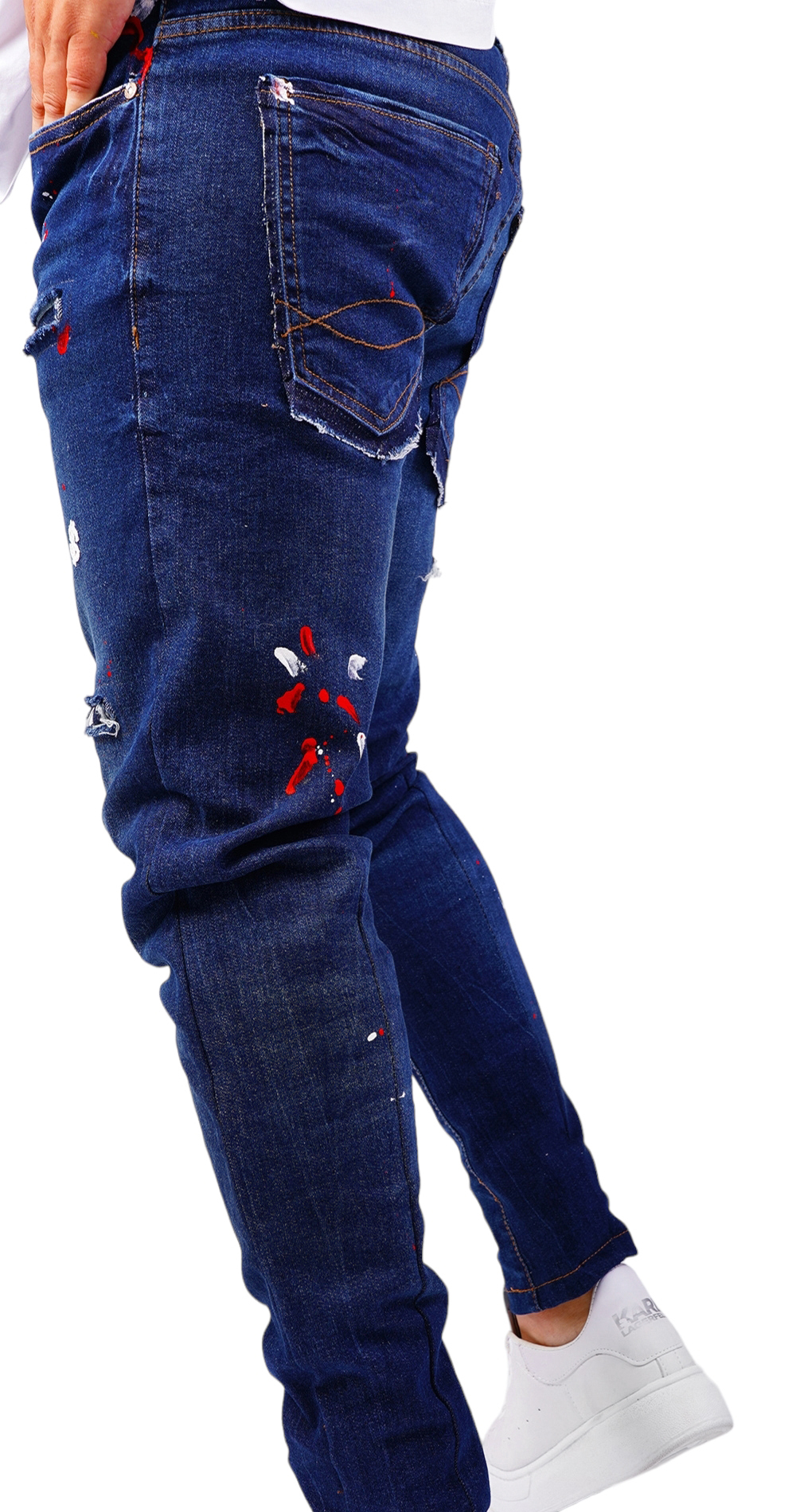 Blugi handmade, editie limitata jeans MJL6421 Blugi handmade, editie limitata MJL6421