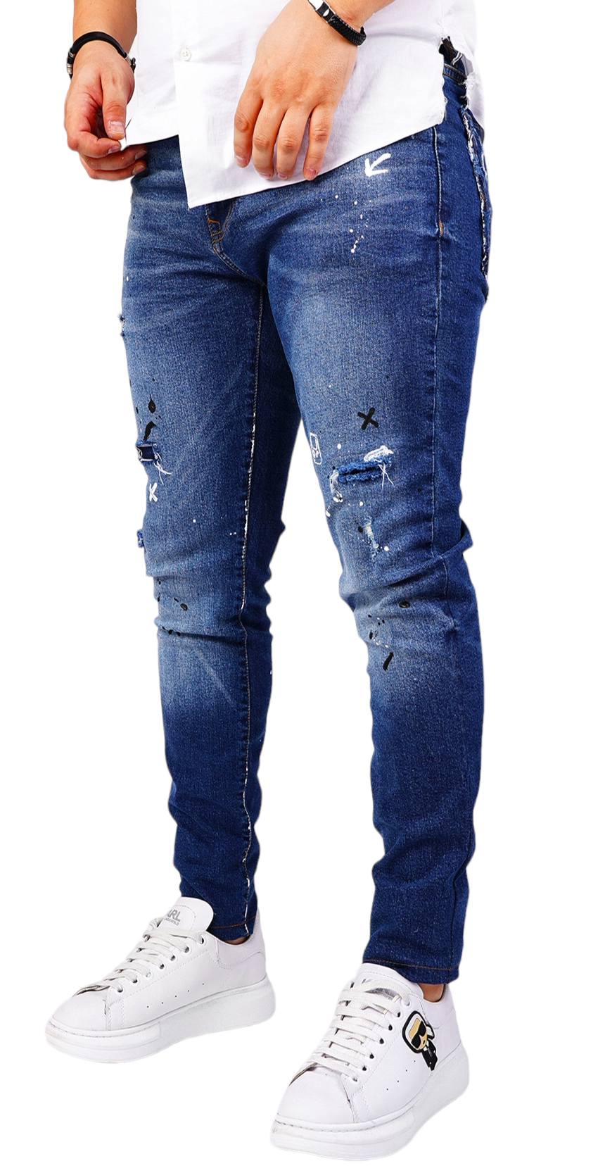 Blugi handmade, editie limitata jeans MJL6422 Blugi handmade, editie limitata MJL6422