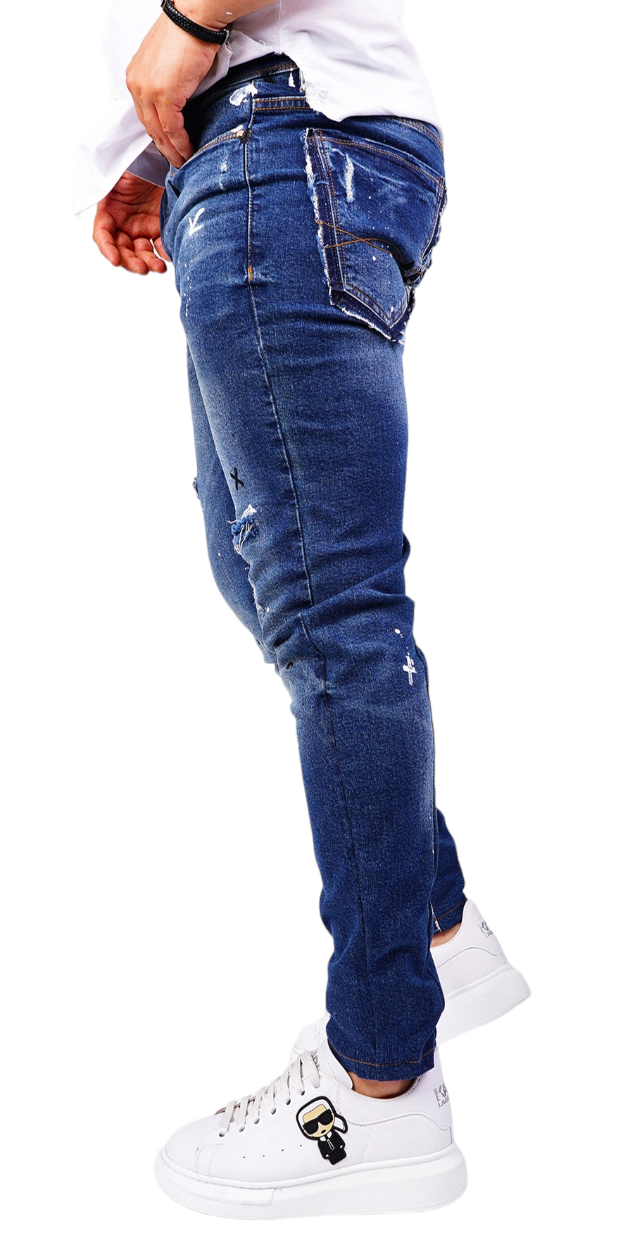 Blugi handmade, editie limitata jeans MJL6422 Blugi handmade, editie limitata MJL6422