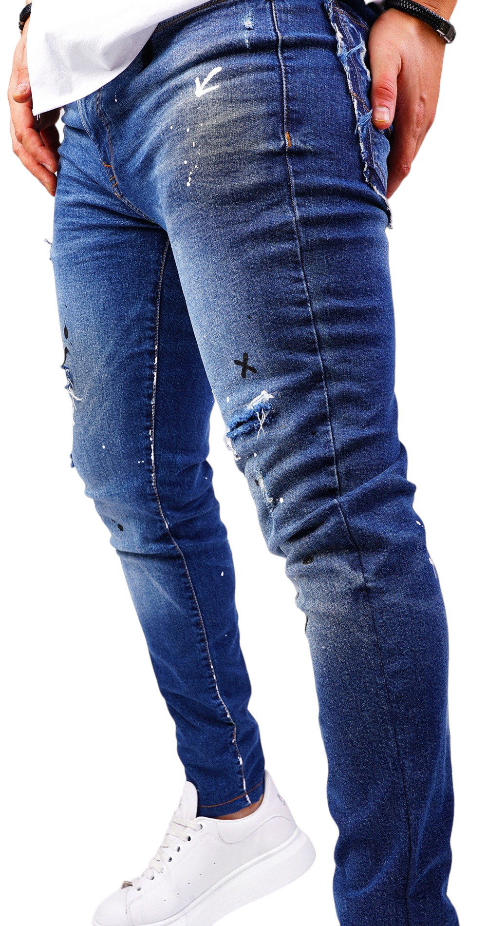 Blugi handmade, editie limitata jeans MJL6422 Blugi handmade, editie limitata MJL6422