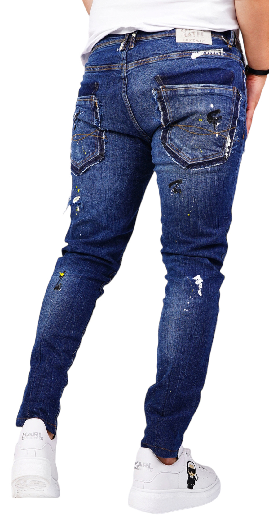 Blugi handmade, editie limitata jeans MJL6424 Blugi handmade, editie limitata MJL6424