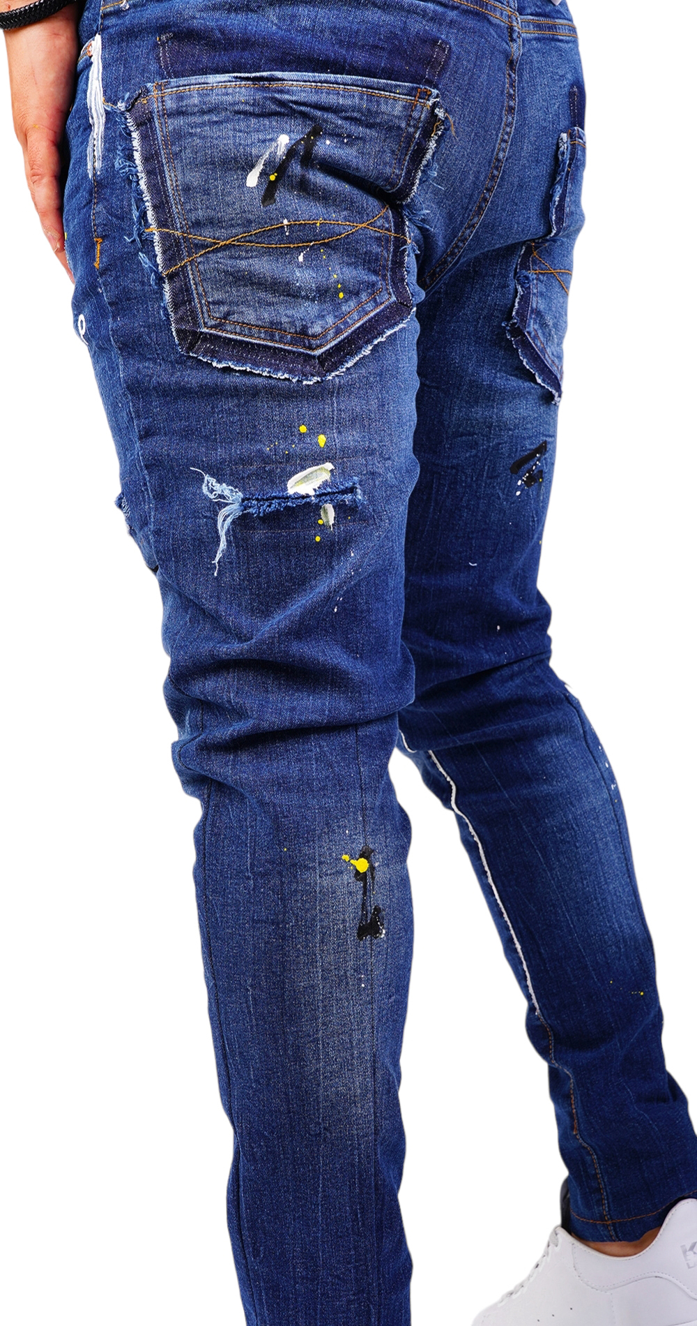 Blugi handmade, editie limitata jeans MJL6424 Blugi handmade, editie limitata MJL6424