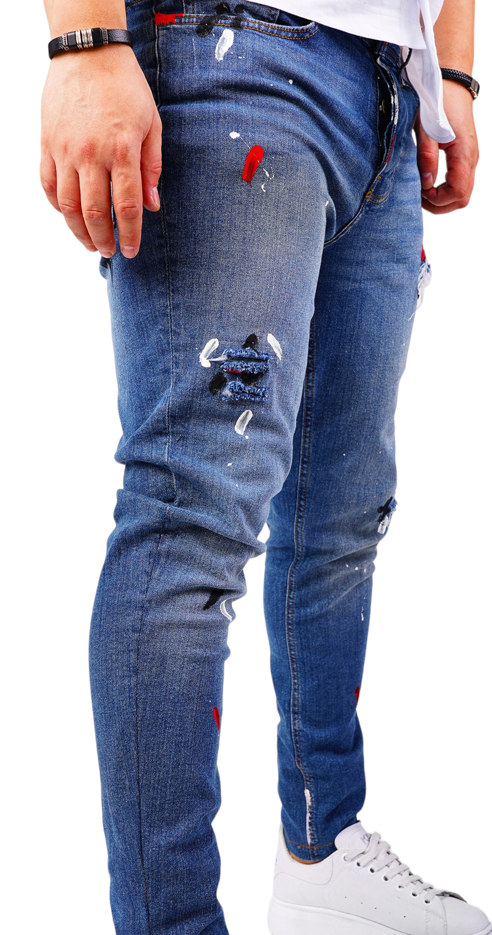 Blugi handmade, editie limitata jeans MJL6425 Blugi handmade, editie limitata MJL6425