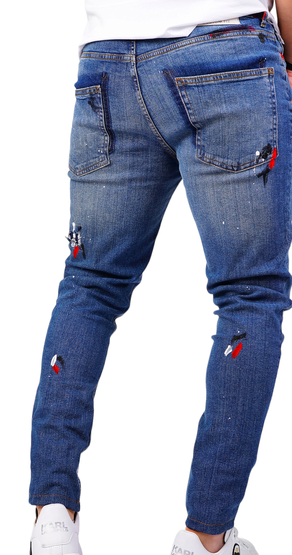 Blugi handmade, editie limitata jeans MJL6425 Blugi handmade, editie limitata MJL6425