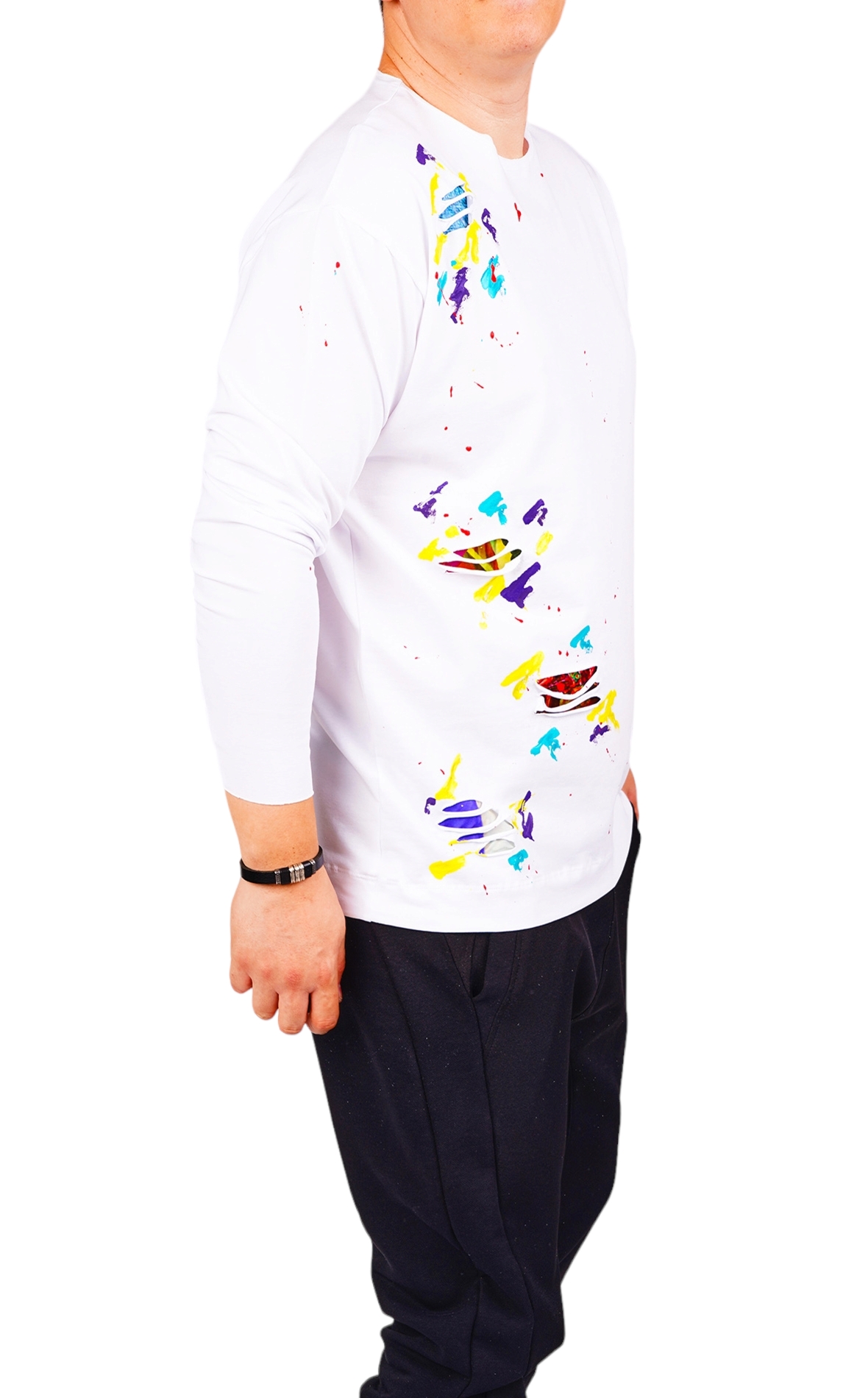 Bluza handmade, pictata manual bluze si hanorace MBL6429 Bluza handmade, pictata manual MBL6429