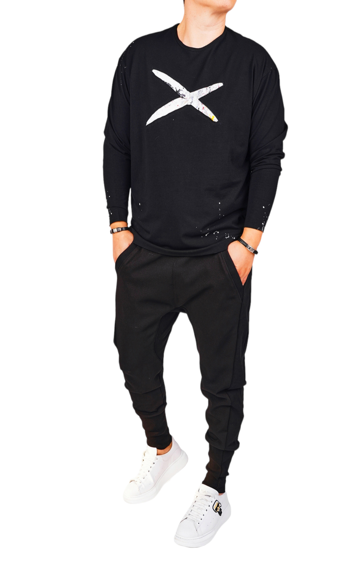 Bluza handmade, pictata manual MBL6430 Bluza handmade, pictata manual MBL6430