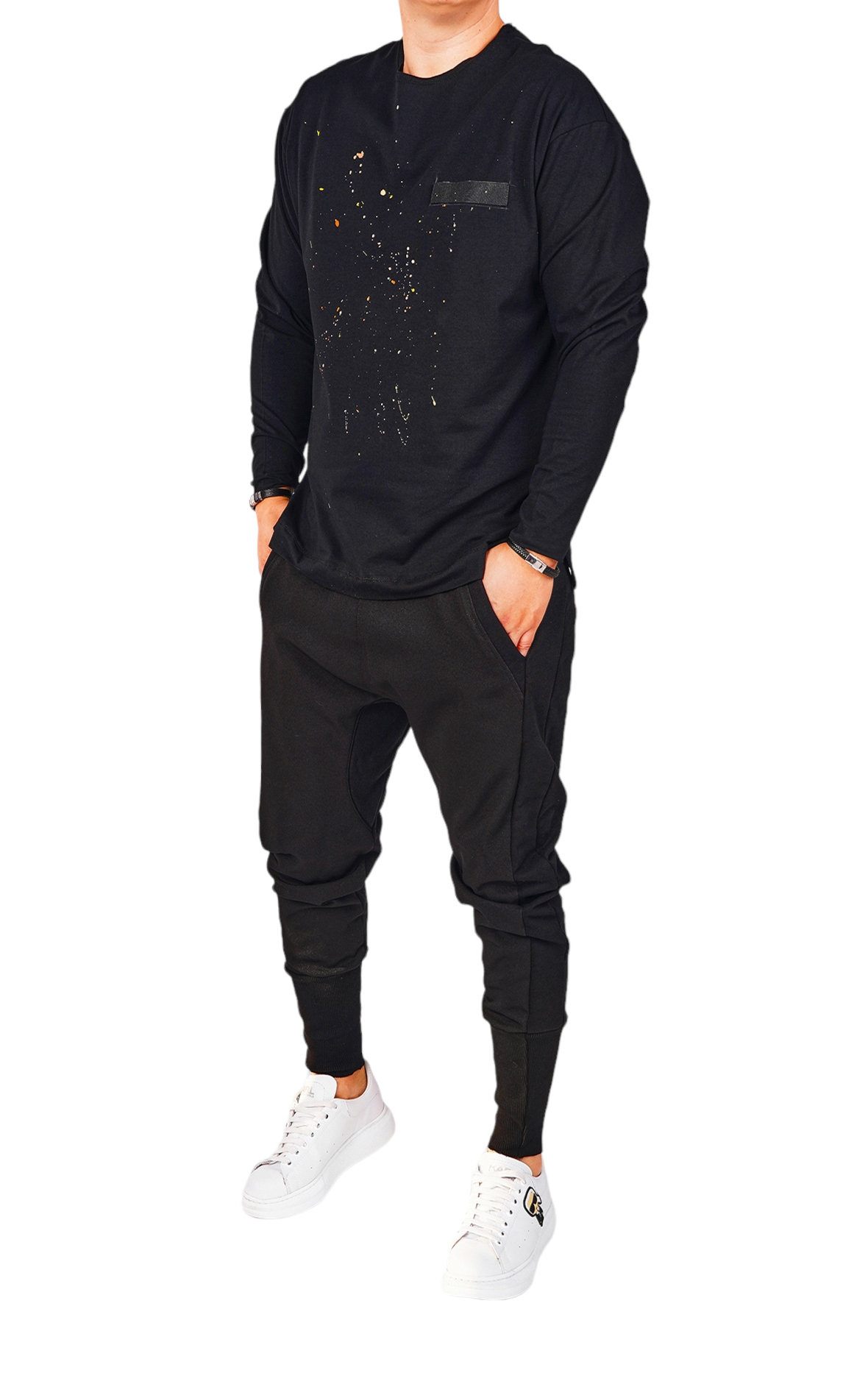 Bluza handmade, pictata manual bluze si hanorace MBL6433 Bluza handmade, pictata manual MBL6433