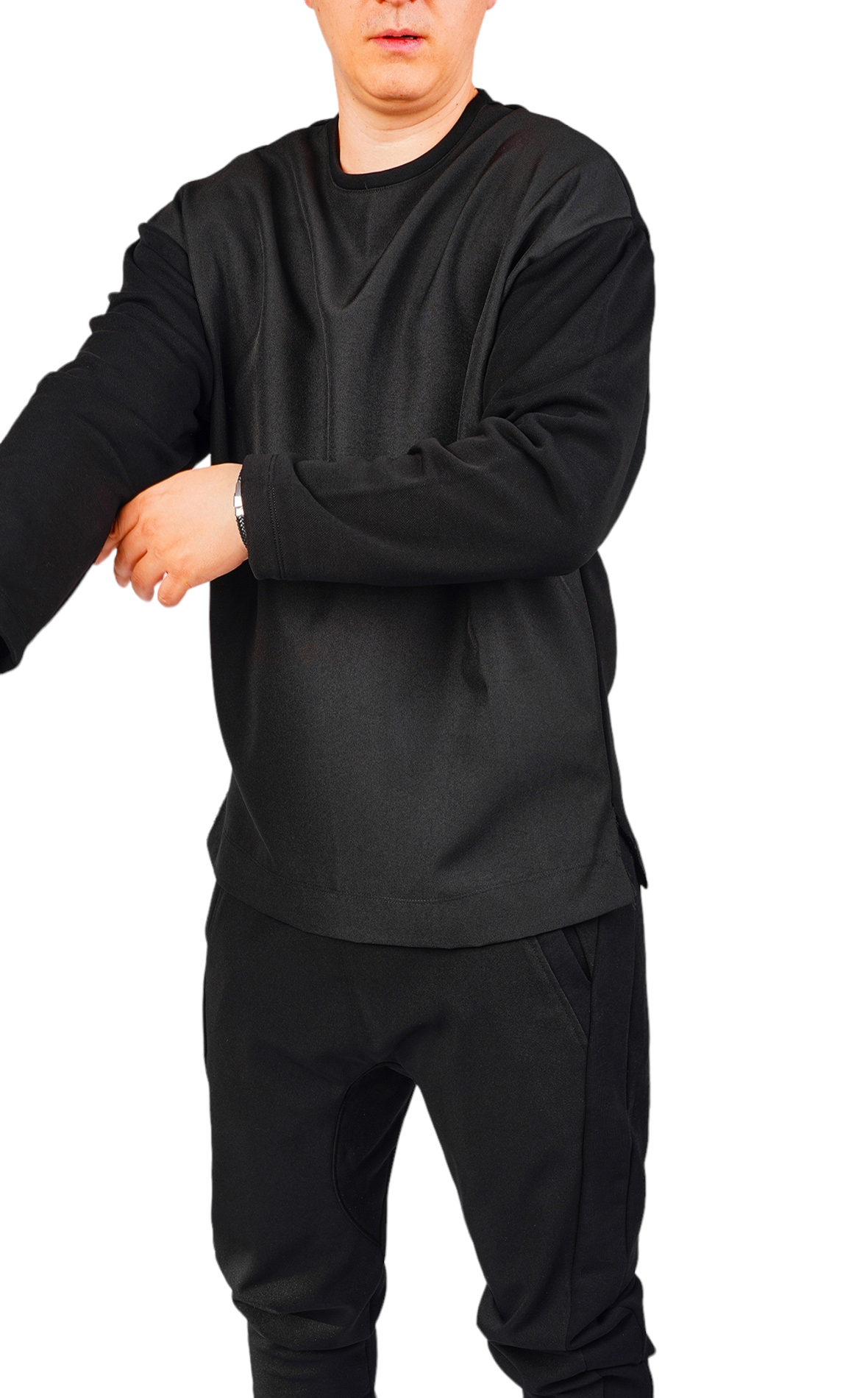 Bluza handmade, ultra-minimal bluze si hanorace MBL6437 Bluza handmade, ultra-minimal MBL6437