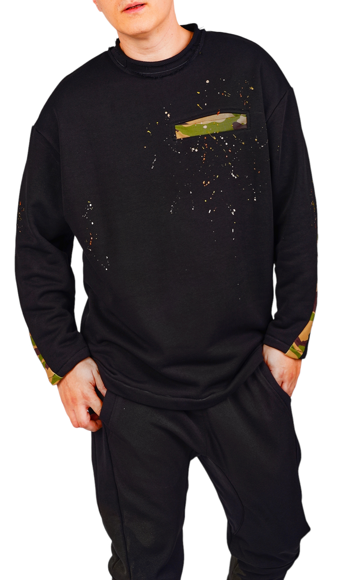 Bluza handmade, army style bluze si hanorace MBL6439 Bluza handmade, army style MBL6439