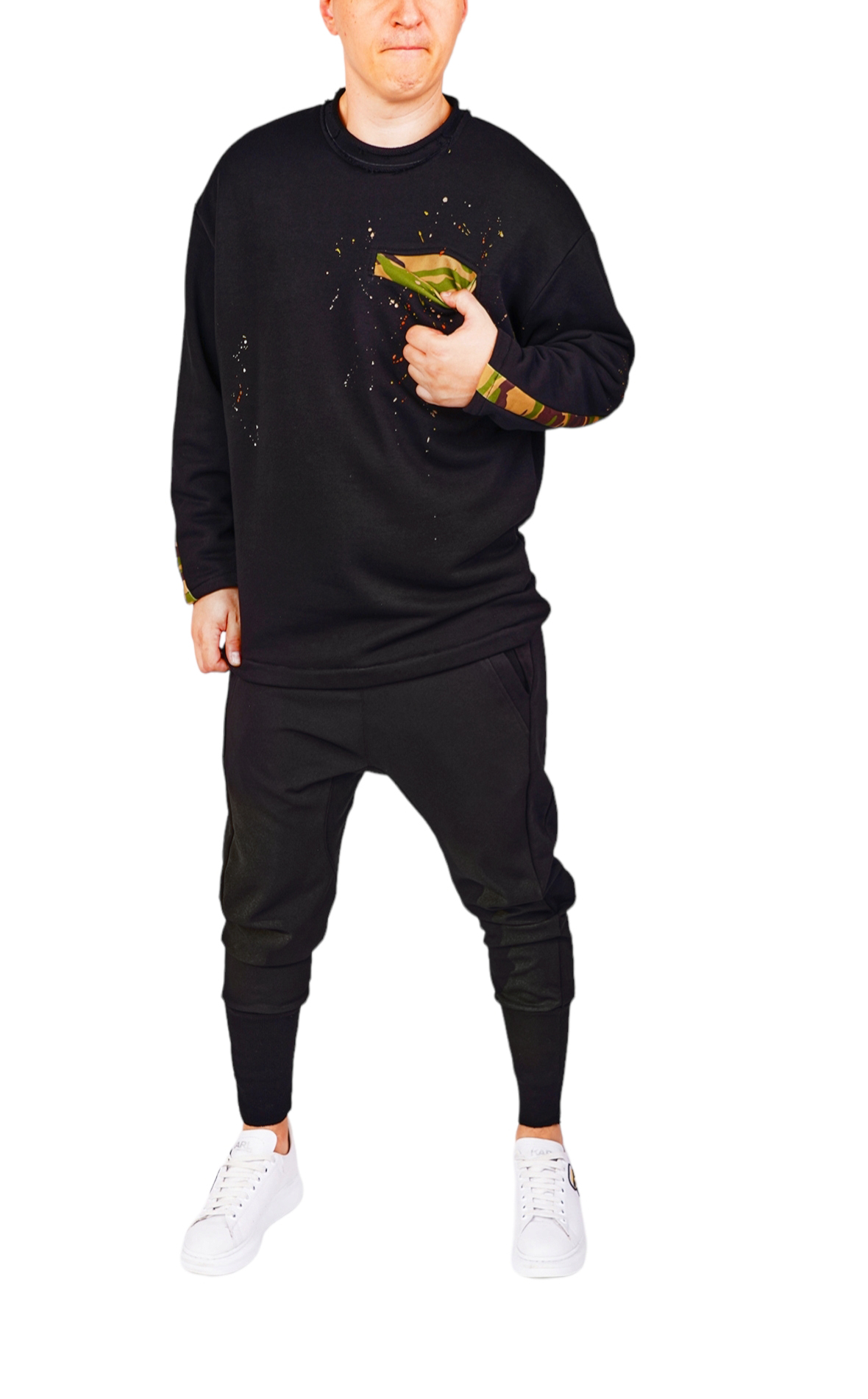 Bluza handmade, army style bluze si hanorace MBL6439 Bluza handmade, army style MBL6439