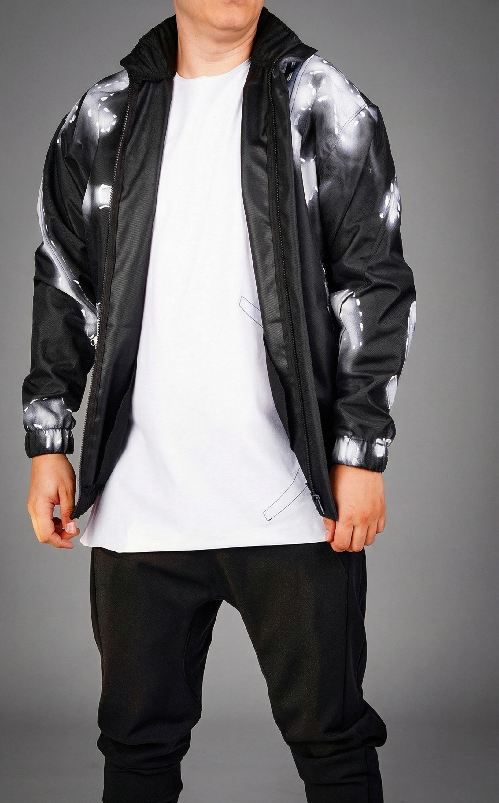 Geaca hi-bomber, pictata manual 7-Ani MGL6442 Geaca hi-bomber, pictata manual MGL6442