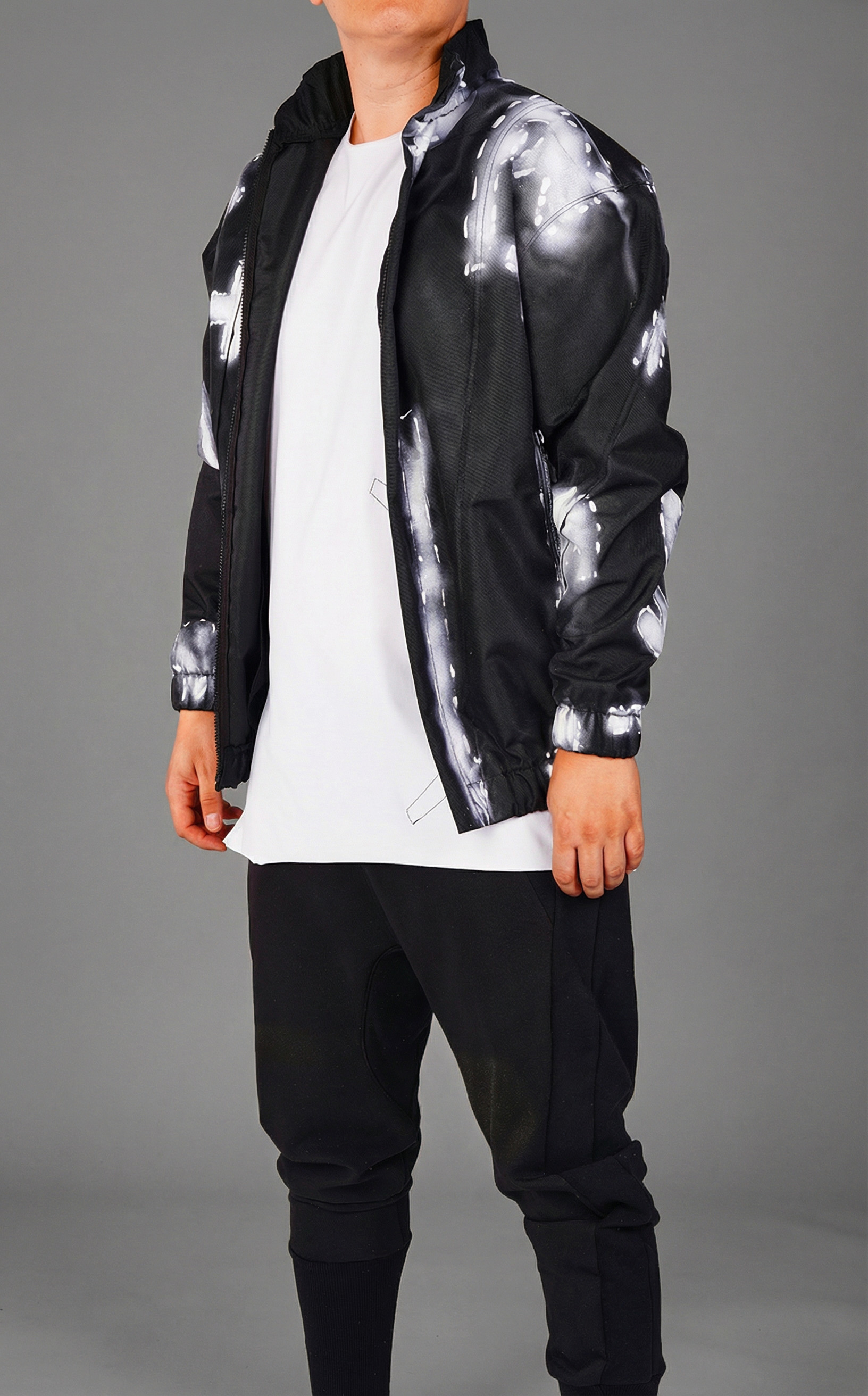 Geaca hi-bomber, pictata manual 7-Ani MGL6442 Geaca hi-bomber, pictata manual MGL6442