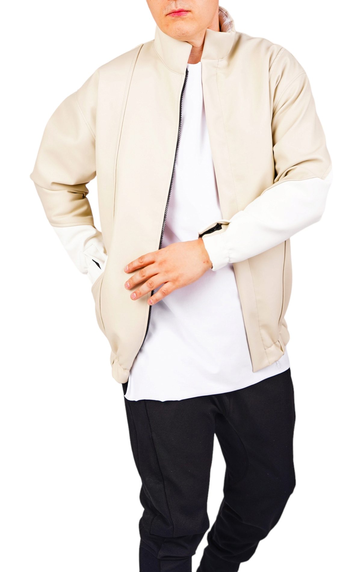 Geaca din piele, hi-bomber MGL6445