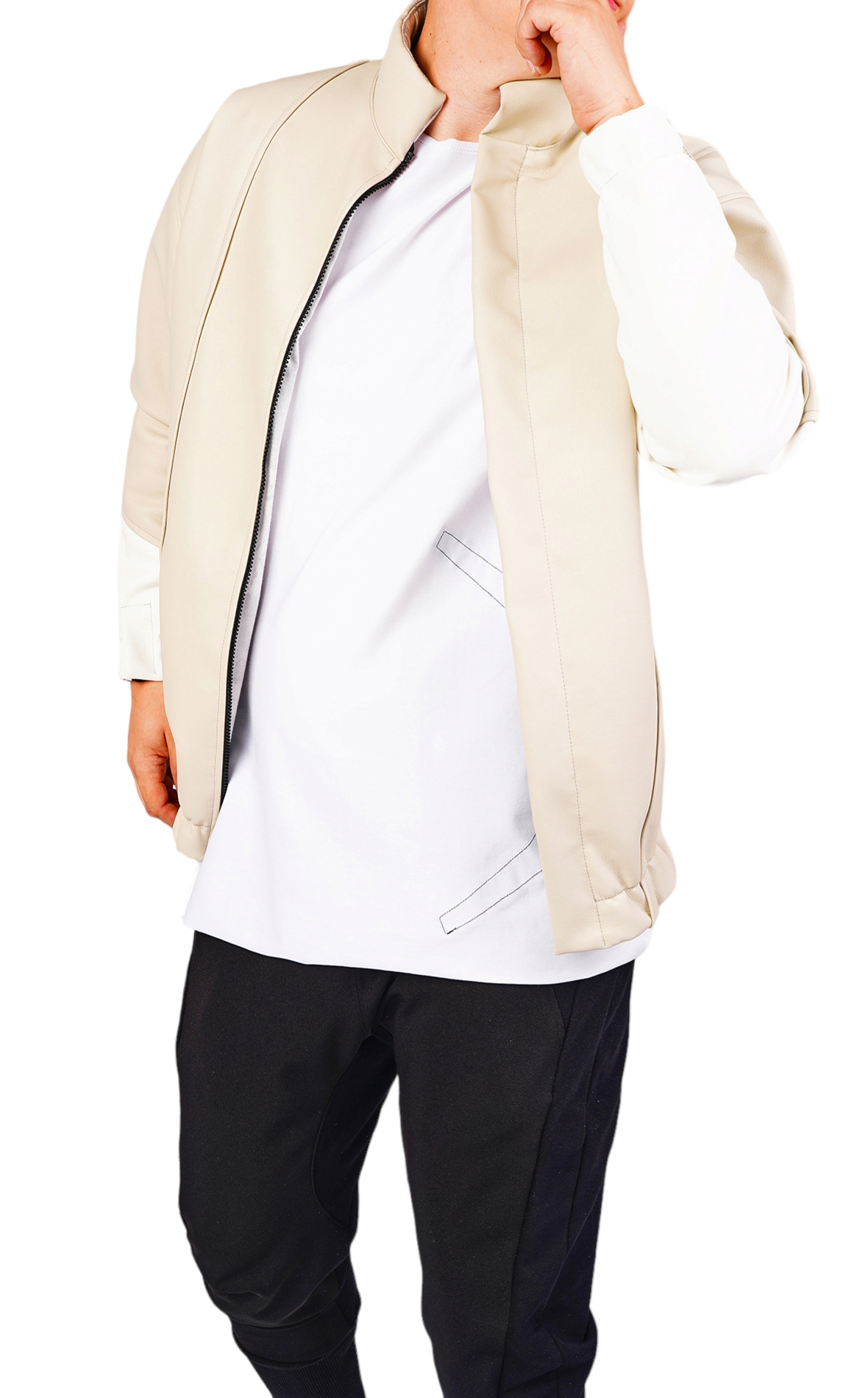 Geaca din piele, hi-bomber veste MGL6445 Geaca din piele, hi-bomber MGL6445