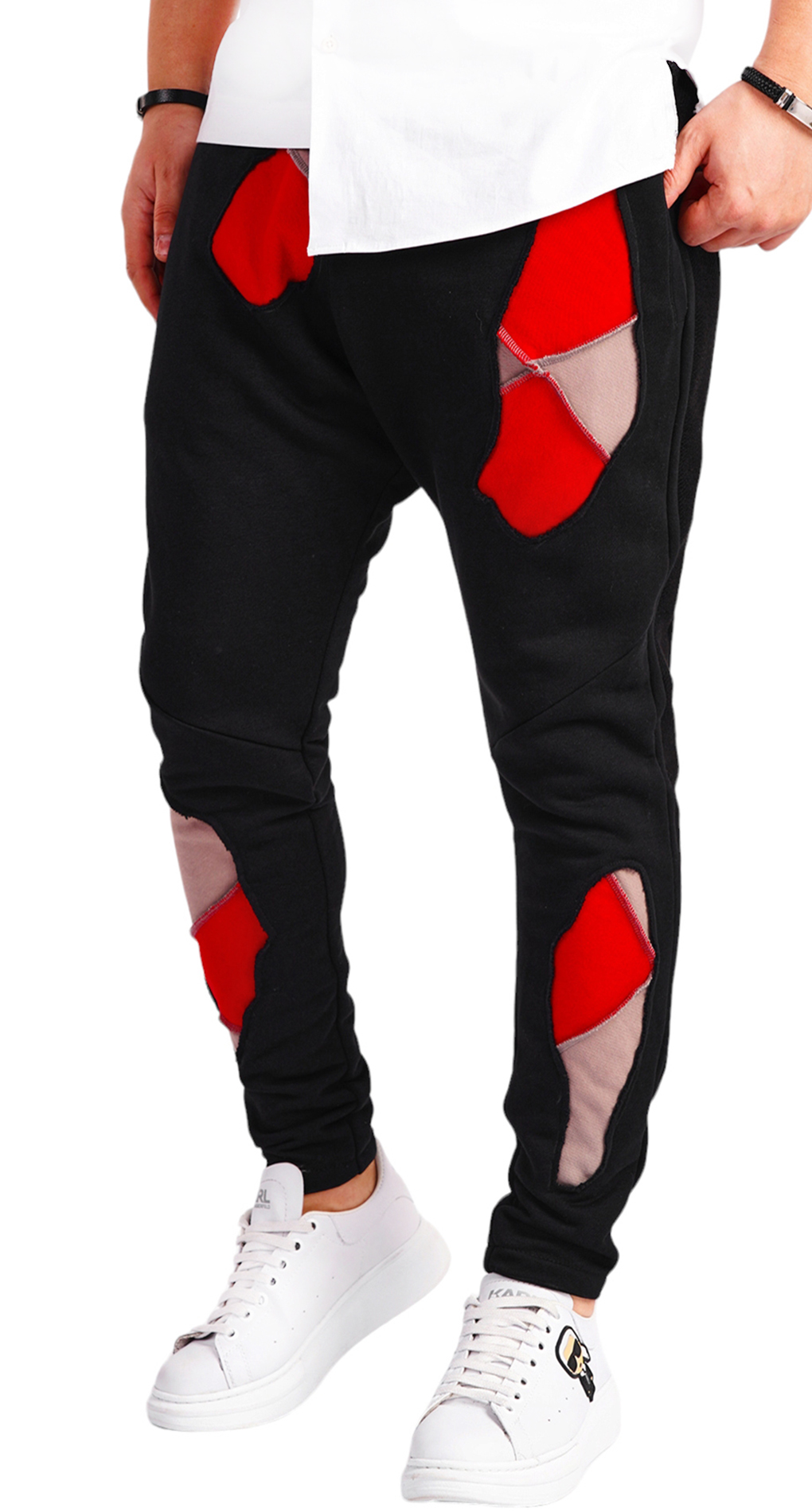 Pantaloni pentru barbati, cu tur clasic pantaloni MPL6503 Pantaloni pentru barbati, cu tur clasic MPL6503