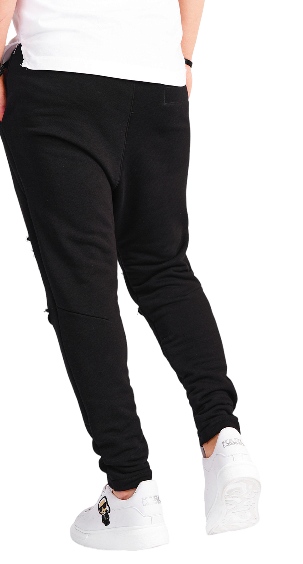 Pantaloni cu tur si rupturi pantaloni MPL6505 Pantaloni cu tur si rupturi MPL6505