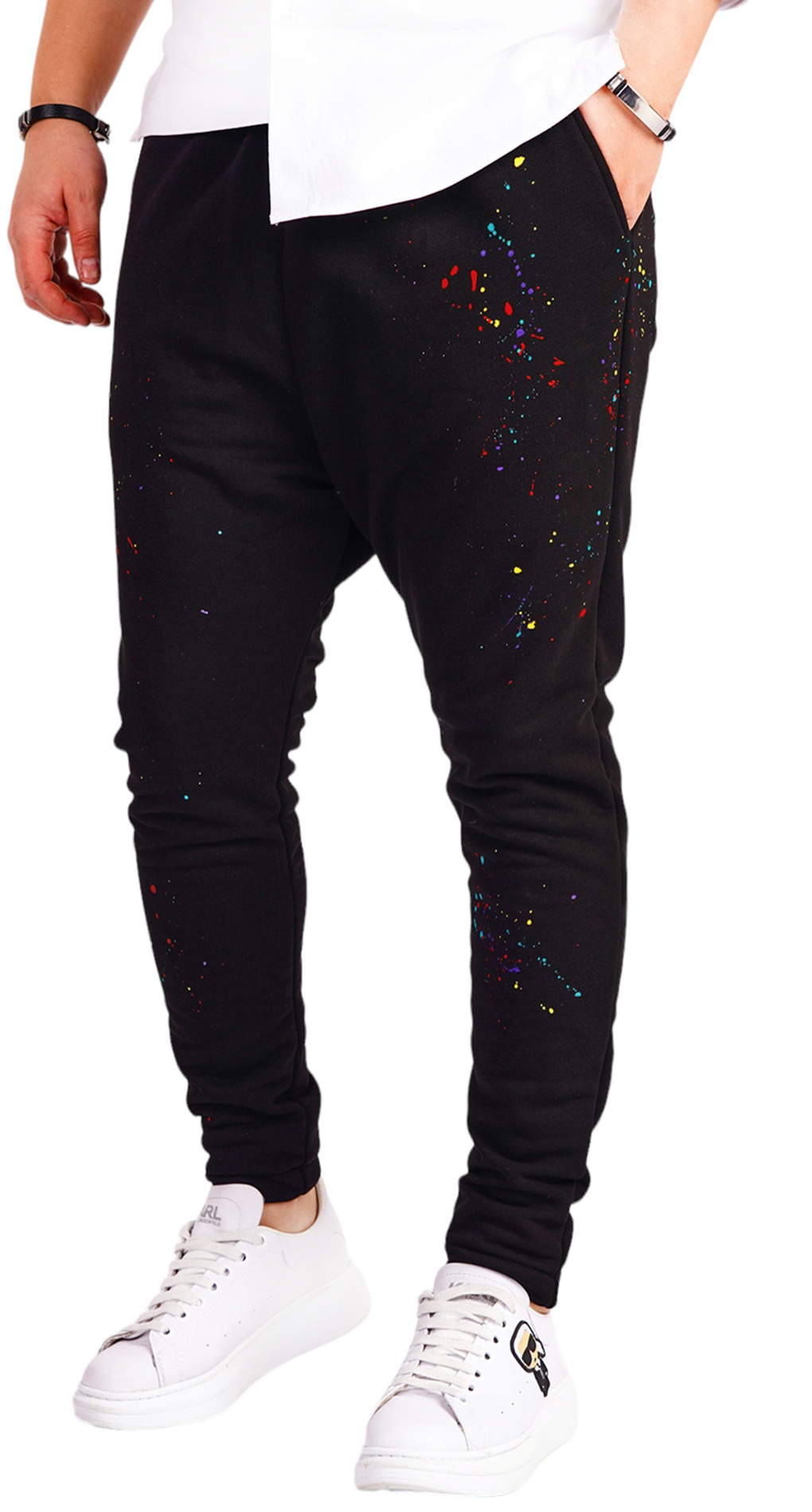 Pantaloni cu stropi de culoare pantaloni MPL6513 Pantaloni cu stropi de culoare MPL6513