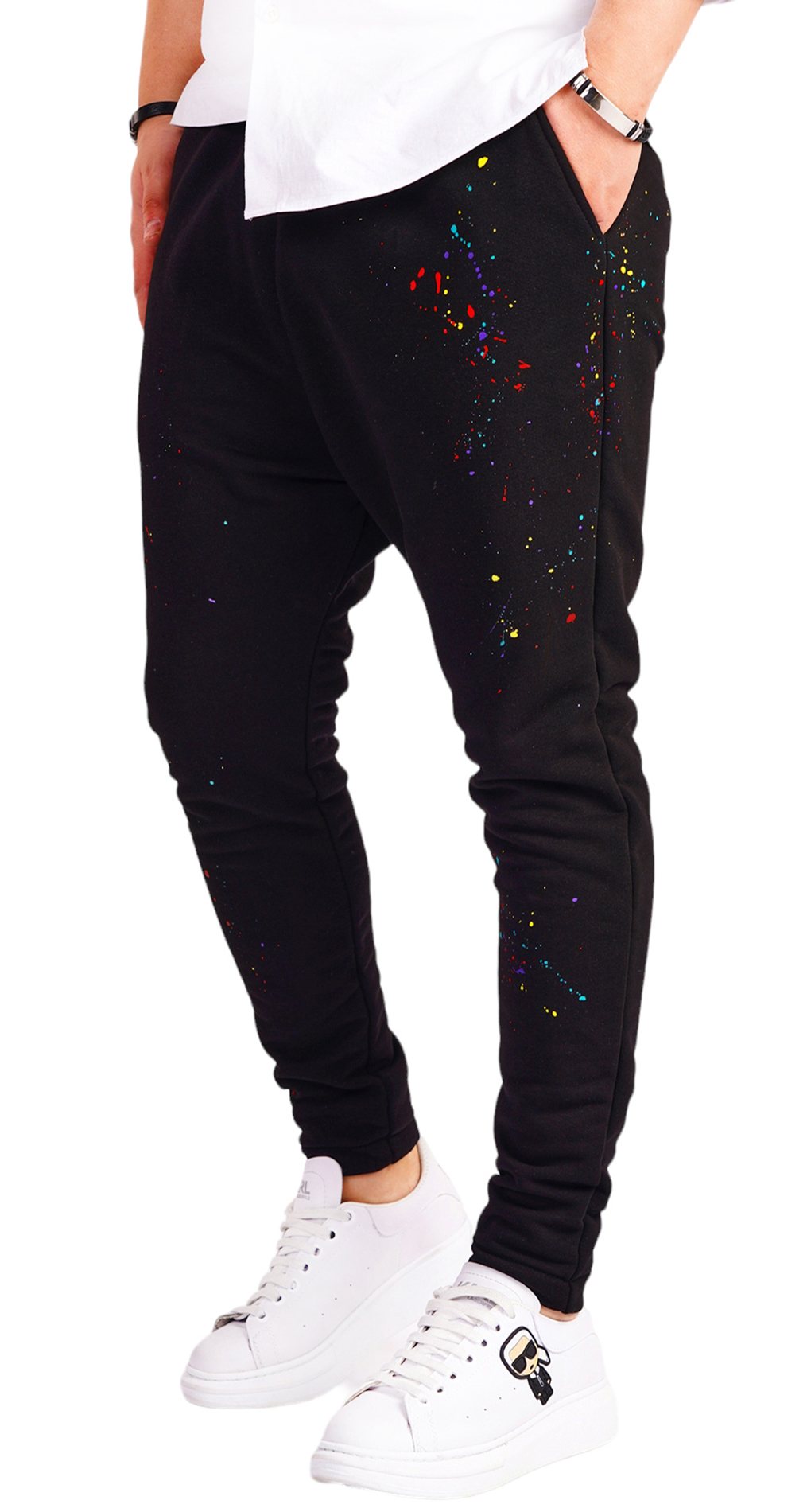 Pantaloni cu stropi de culoare pantaloni MPL6513 Pantaloni cu stropi de culoare MPL6513