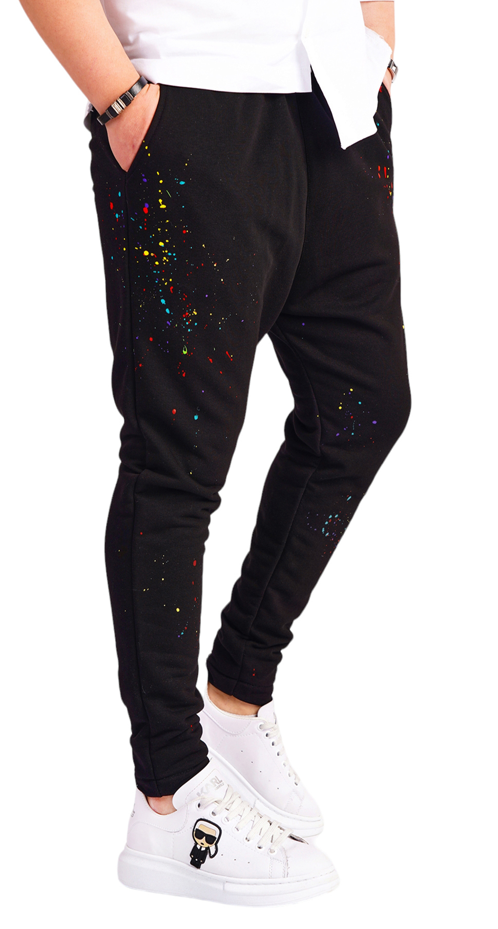 Pantaloni cu stropi de culoare pantaloni MPL6513 Pantaloni cu stropi de culoare MPL6513