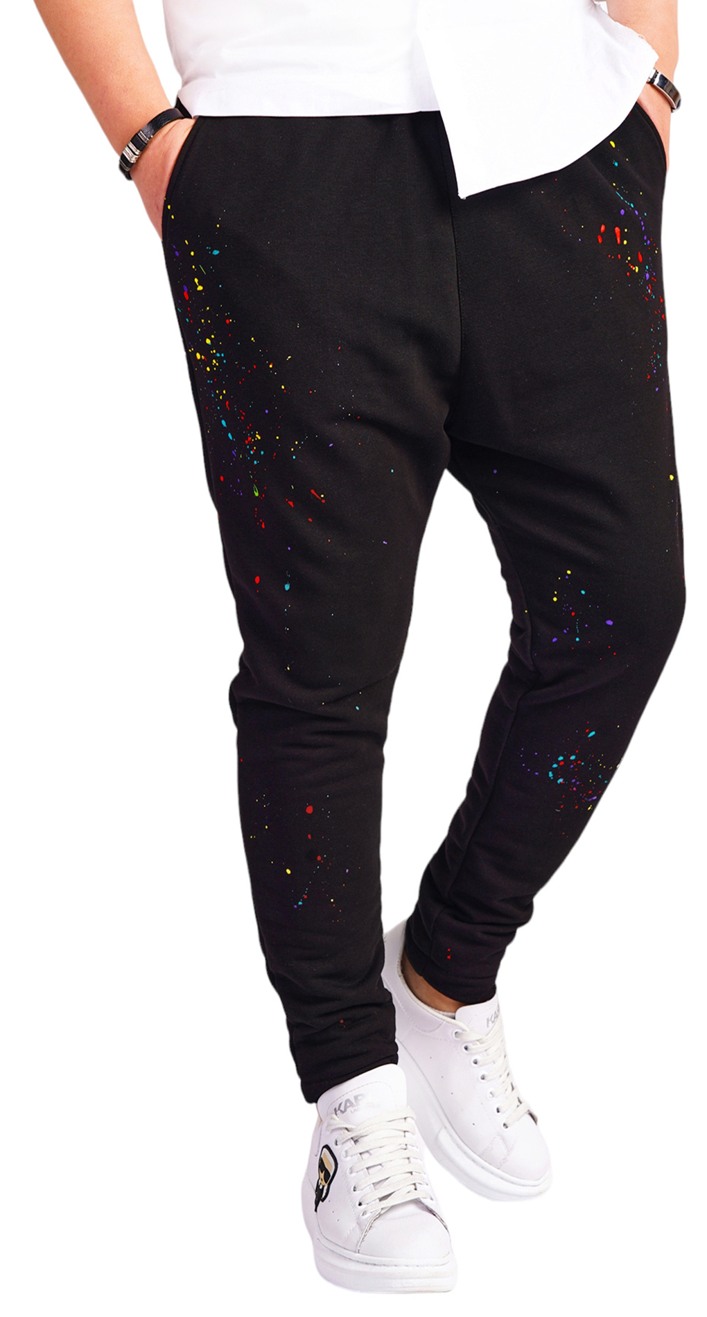 Pantaloni cu stropi de culoare pantaloni MPL6513 Pantaloni cu stropi de culoare MPL6513