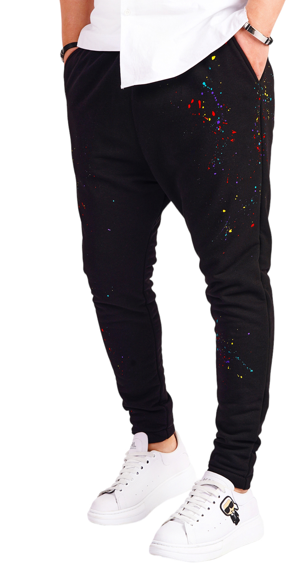 Pantaloni cu stropi de culoare pantaloni MPL6513 Pantaloni cu stropi de culoare MPL6513