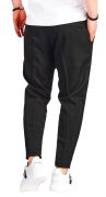 Pantaloni eleganti stofa, vipusca neagra MPL6519