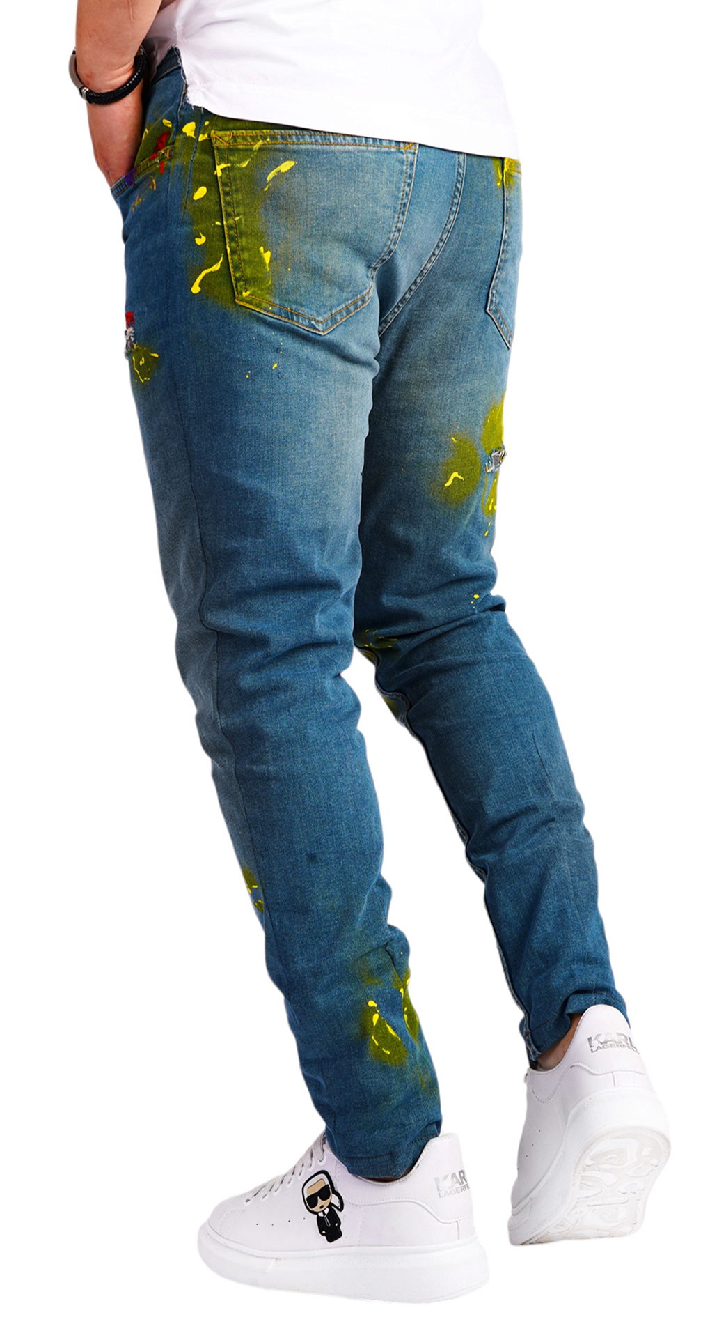 Blugi custom pentru barbati jeans MJL6525 Blugi custom pentru barbati MJL6525
