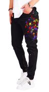 Blugi negri cu elemente pictate MJL6527
