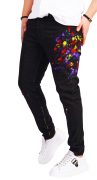 Blugi negri cu elemente pictate MJL6527