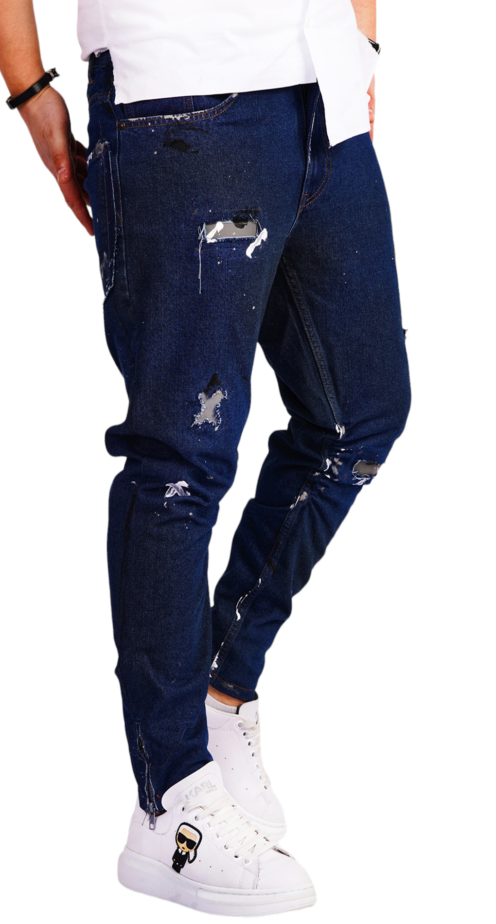 Blugi handmade pentru barbati 7-Ani MJL6528 Blugi handmade pentru barbati MJL6528