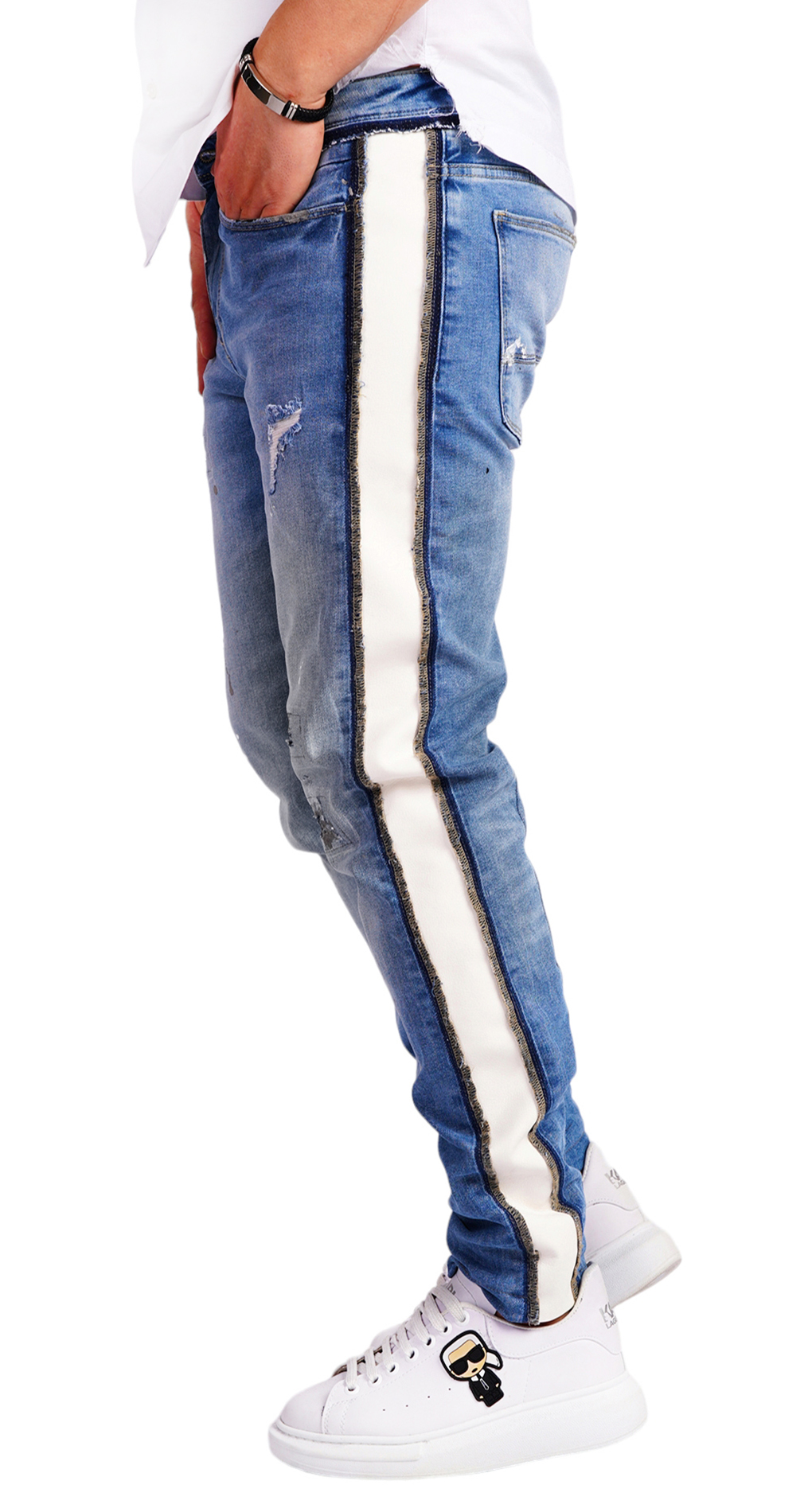 Blugi handmade pentru barbati jeans MJL6534 Blugi handmade pentru barbati MJL6534